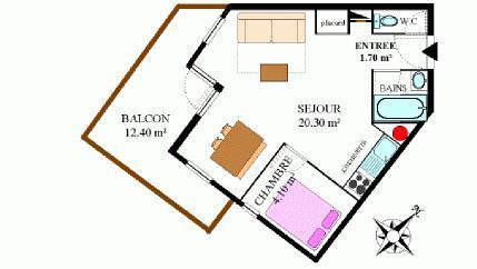 Appartement 2 pièces 4 personnes (306)