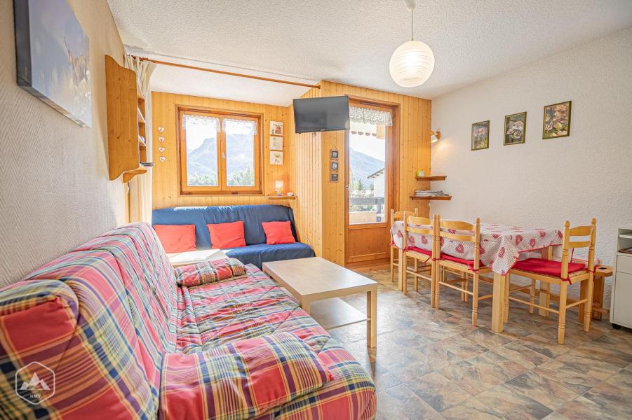 Rent in ski resort 2 room apartment 5 people (105) - Résidence La Corniche - Aussois - Living room
