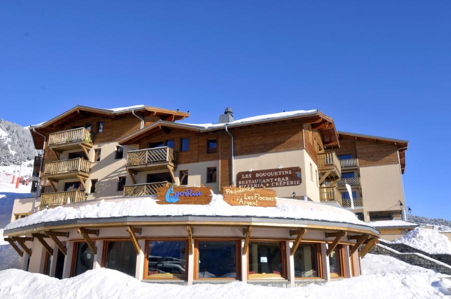 Skiverleih Résidence les Flocons d'Argent - Aussois - Draußen im Winter