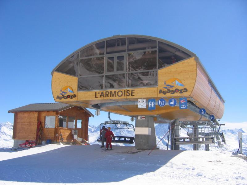 Аренда на лыжном курорте Résidence les Flocons d'Argent - Aussois - зимой под открытым небом