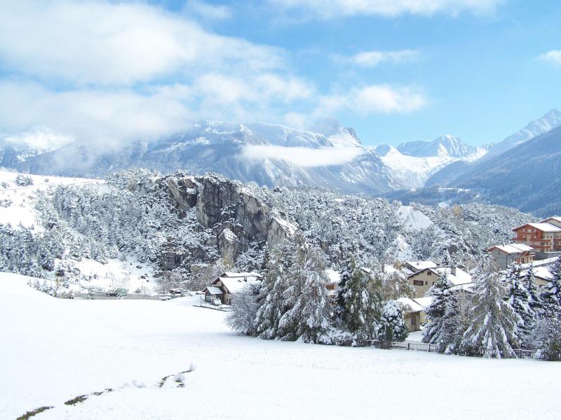 Soggiorno sugli sci Résidence les Flocons d'Argent - Aussois - Esteriore inverno