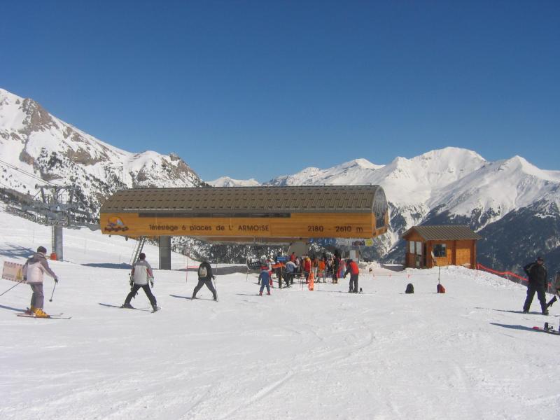 Аренда на лыжном курорте Résidence les Flocons d'Argent - Aussois - зимой под открытым небом