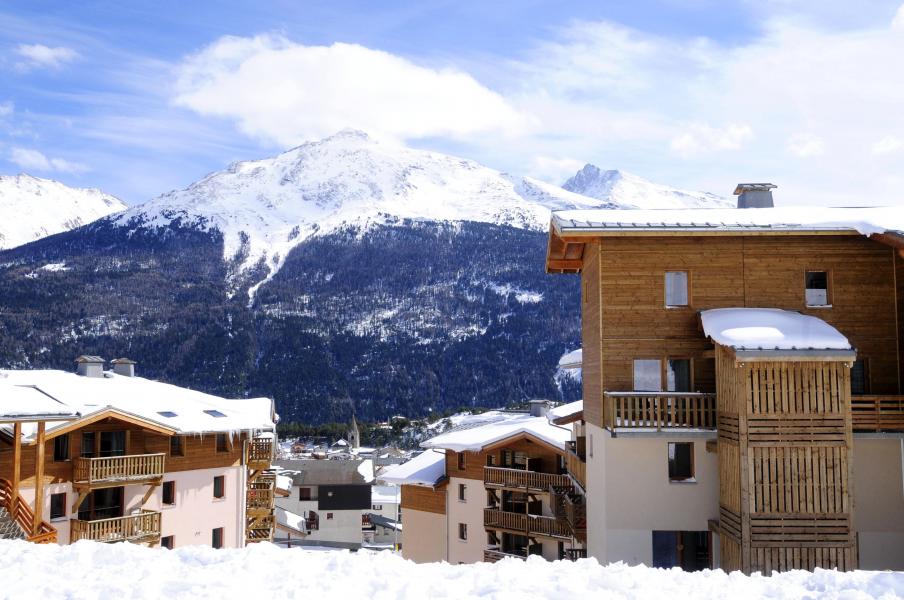 Аренда на лыжном курорте Résidence les Flocons d'Argent - Aussois - зимой под открытым небом