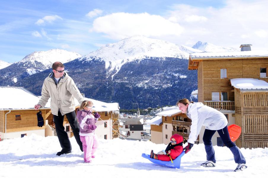 Аренда на лыжном курорте Résidence les Flocons d'Argent - Aussois - зимой под открытым небом