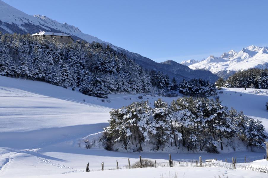 Аренда на лыжном курорте Résidence les Flocons d'Argent - Aussois - зимой под открытым небом