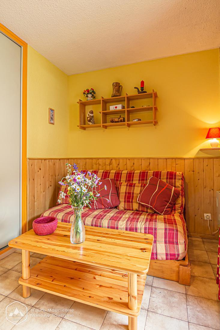 Skiverleih Studio Schlafnische 3 Personen (STS33) - Résidence St Sébastien 1 - Aussois - Wohnzimmer