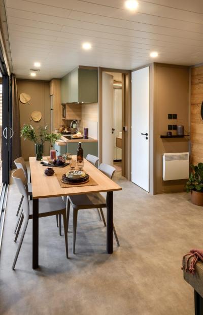 Ski verhuur Chalet 3 kamers 4 personen - Camping La Buidonnière  - Aussois - Woonkamer