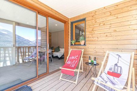 Ski verhuur Camping La Buidonnière  - Aussois - Terras