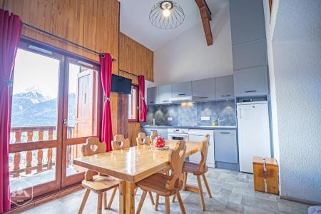 Skiverleih 3 Zimmer Maisonettewohnung für 6 Personen (201) - Résidence Les Fleurs - Aussois - Wohnzimmer