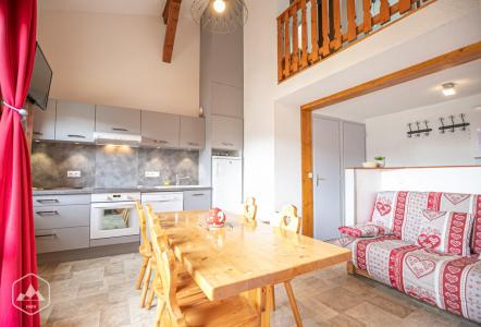 Skiverleih 3 Zimmer Maisonettewohnung für 6 Personen (201) - Résidence Les Fleurs - Aussois - Wohnzimmer