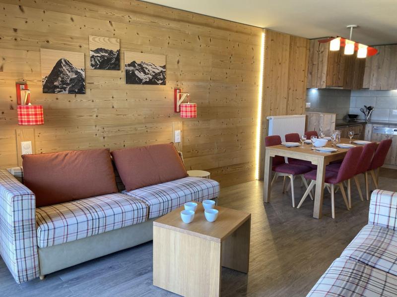 Ski verhuur Appartement 3 kamers 7 personen (402) - Arietis - Avoriaz - Woonkamer