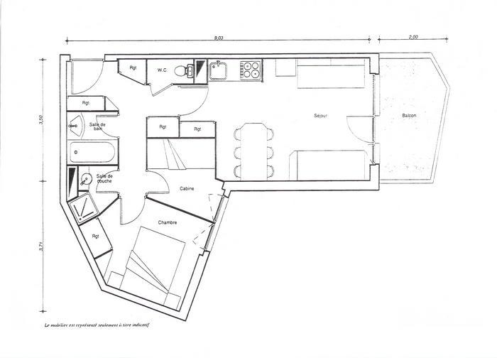 Wynajem na narty Apartament 3 pokojowy 7 osób (310) - Résidence Chapka - Avoriaz