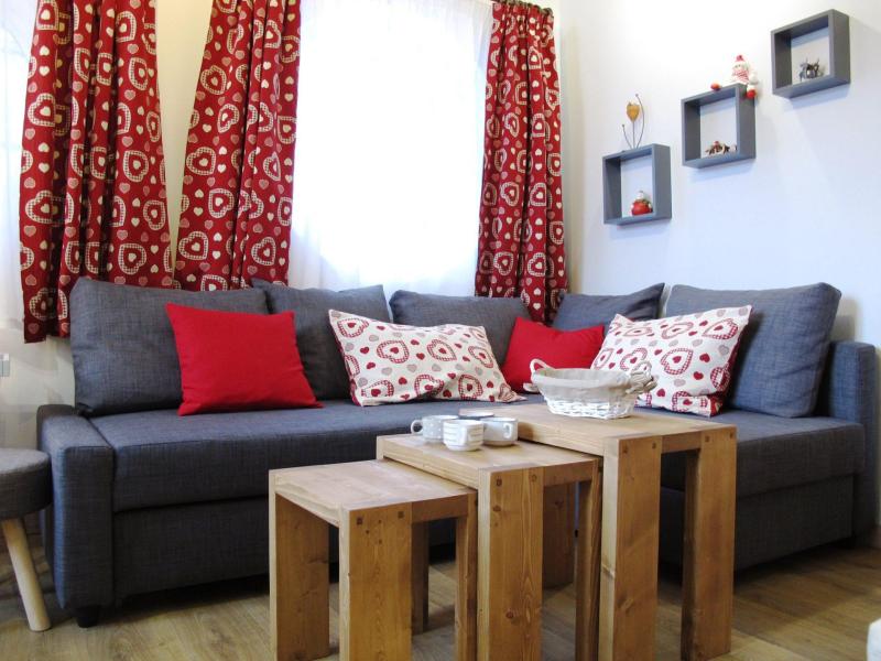 Ski verhuur Appartement duplex 3 kamers 8 personen (309) - Résidence Chapka - Avoriaz - Woonkamer