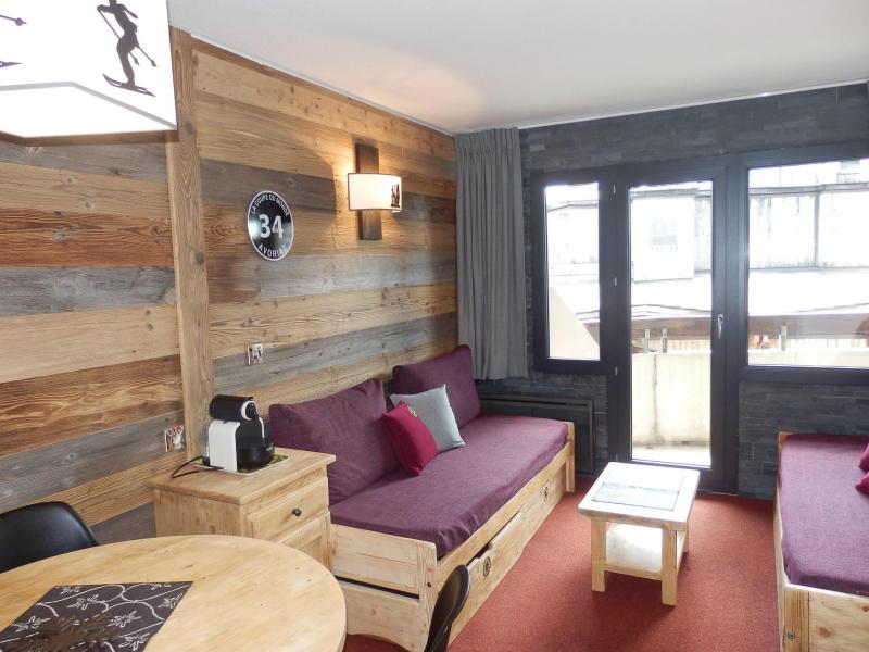 Skiverleih 2-Zimmer-Appartment für 4 Personen (123) - Résidence Douchka - Avoriaz - Wohnzimmer