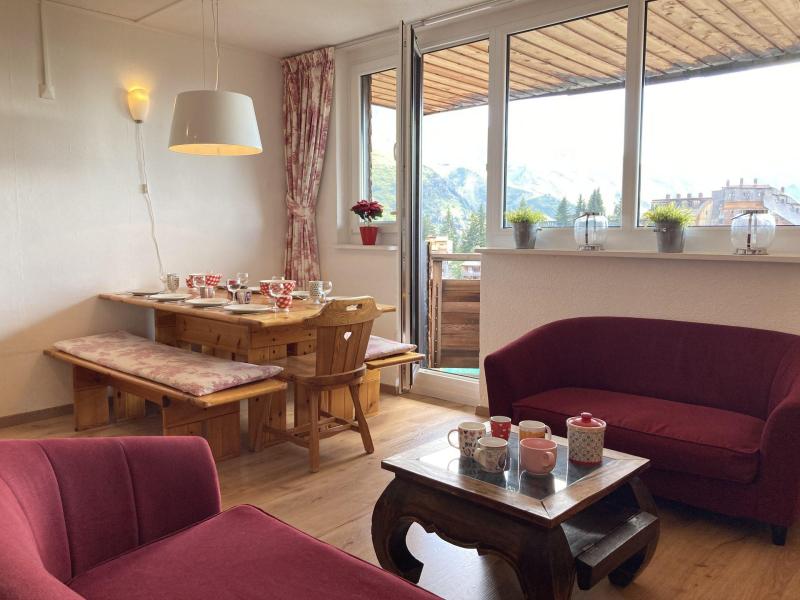 Skiverleih 4 Zimmer Maisonettewohnung für 8 Personen (905) - Résidence Intrêts I - Avoriaz - Wohnzimmer