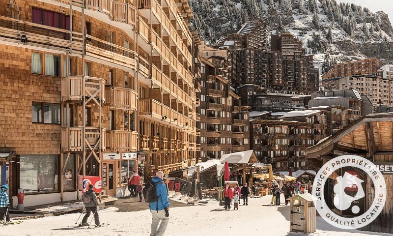 Ski verhuur Résidence les Fontaines Blanches - MH - Avoriaz - Buiten winter