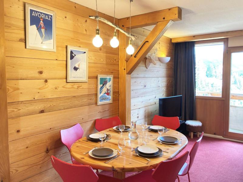 Skiverleih 2 Zimmer Maisonettewohnung für 6 Personen (403) - Résidence Tilia - Avoriaz - Wohnzimmer