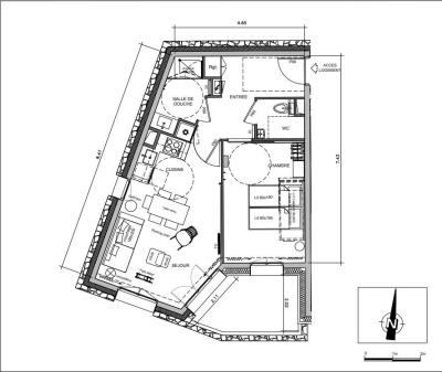 Ski verhuur Appartement 2 kamers 5 personen (001) - Arietis - Avoriaz - Kaart