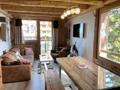 Skiverleih 4 Zimmer Maisonettewohnung für 6 Personen - Néva - Avoriaz - Wohnzimmer