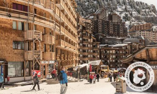 Location au ski Résidence les Fontaines Blanches - MH - Avoriaz - Extérieur hiver