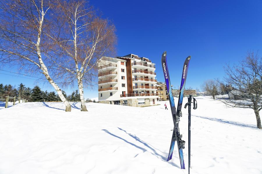 Ski verhuur Résidence les Balcons d'Ax - Ax-Les-Thermes - Buiten winter
