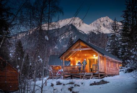 Wynajem na narty Camping Bozel en Vanoise  - Bozel - Zima na zewnątrz