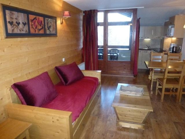 Rent in ski resort Studio 4 people (203) - Résidence Cybèle - Brides Les Bains - Living room