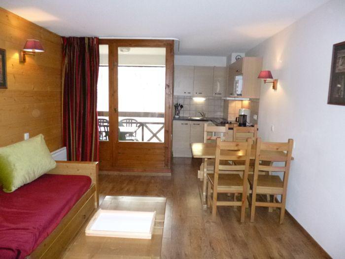 Ski verhuur Studio bergnis 4 personen (112) - Résidence Cybèle - Brides Les Bains - Woonkamer