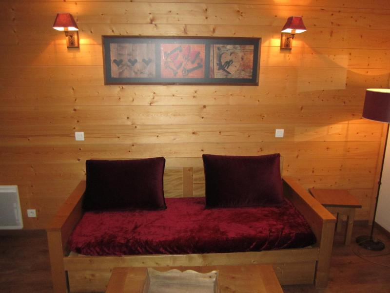 Ski verhuur Studio bergnis 4 personen (222) - Résidence Cybèle - Brides Les Bains - Woonkamer