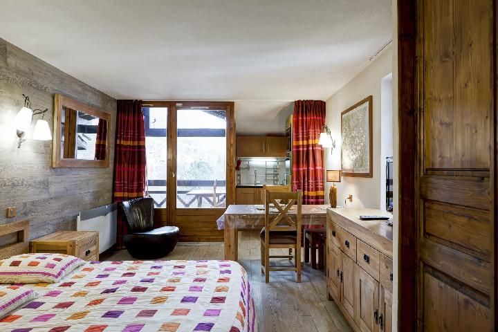 Аренда на лыжном курорте Квартира студия со спальней для 4 чел. (3306) - Résidence Cybèle - Brides Les Bains - Салон