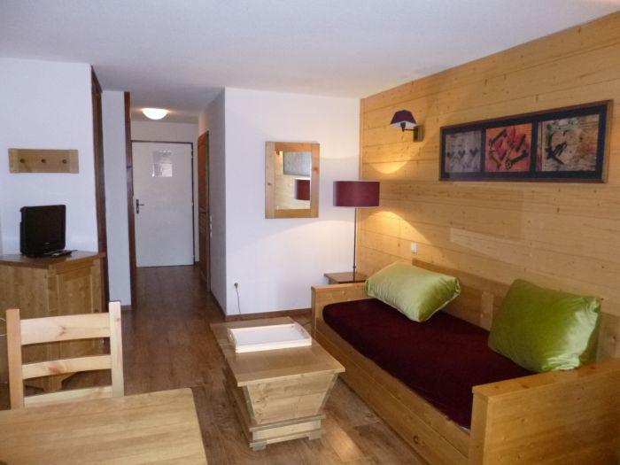 Аренда на лыжном курорте Квартира студия со спальней для 4 чел. (CYB112) - Résidence Cybèle - Brides Les Bains - Салон