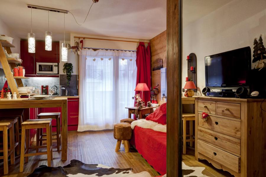 Skiverleih Studio Schlafnische 4 Personen (204) - Résidence le Grand Chalet - Brides Les Bains - Wohnzimmer