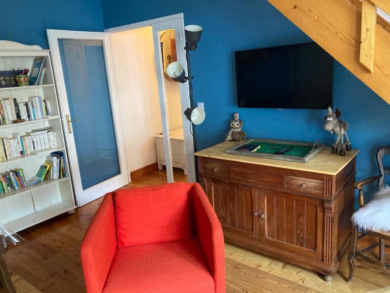 Ski verhuur Appartement duplex 3 kamers 7 personen (RDB31) - Résidence Roseland - Brides Les Bains - Woonkamer