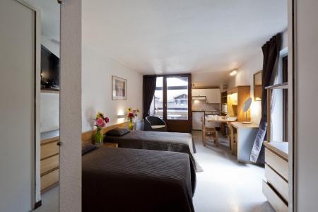 Rent in ski resort Studio sleeping corner 4 people (1407) - Résidence Cybèle - Brides Les Bains - Bedroom