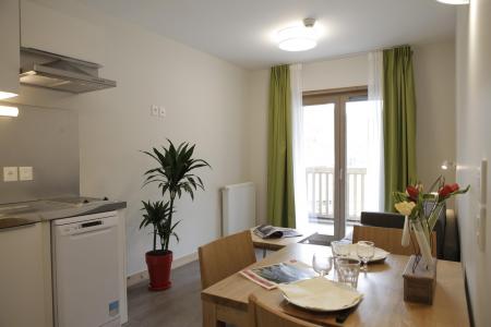 Skiverleih 2-Zimmer-Appartment für 4 Personen (ausgestattet für Personen mit eingeschränkter Mobilität) (OLY110) - Résidence de l'Olympe - Brides Les Bains - Wohnzimmer