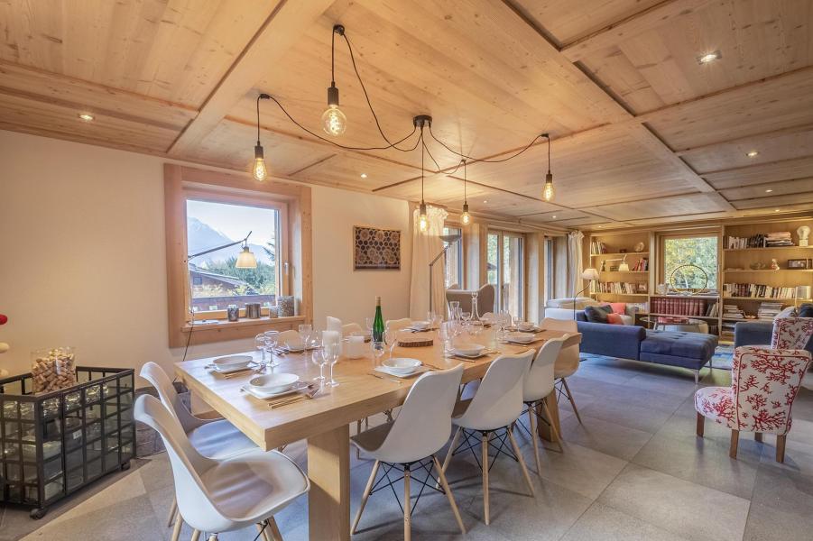 Rent in ski resort 6 room triplex chalet 10 people (SIXTINE) - Chalet Sixtine - Chamonix - Living room