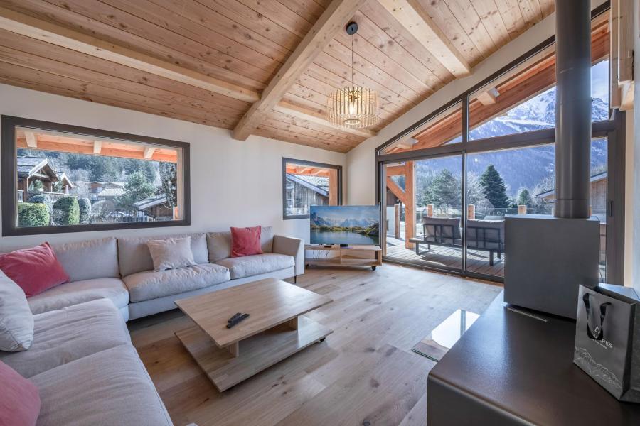 Rent in ski resort 5 room chalet 10 people (Cham180) - Cham180 - Chamonix - Living room