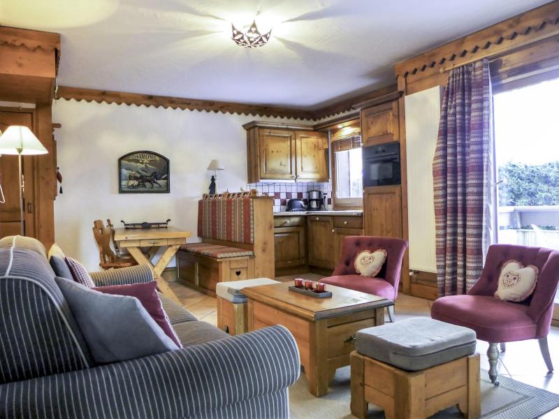 Ski verhuur Appartement 3 kamers 4 personen (1) - Ginabelle 1 - Chamonix - Woonkamer