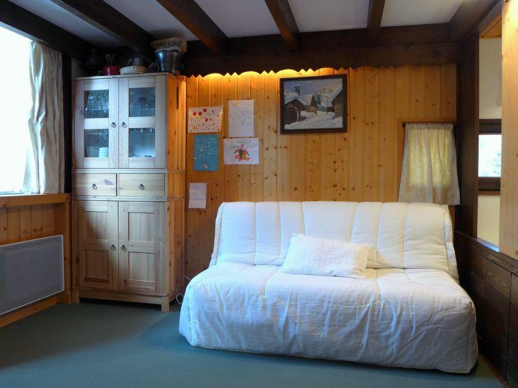 Skiverleih 1-Zimmer-Appartment für 4 Personen (4) - Grand Roc - Chamonix - Wohnzimmer