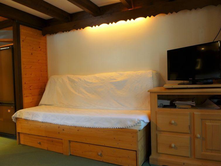 Skiverleih 1-Zimmer-Appartment für 4 Personen (4) - Grand Roc - Chamonix - Wohnzimmer