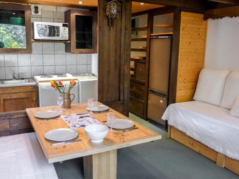 Skiverleih 1-Zimmer-Appartment für 4 Personen (4) - Grand Roc - Chamonix - Wohnzimmer