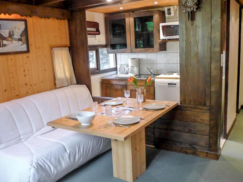 Skiverleih 1-Zimmer-Appartment für 4 Personen (4) - Grand Roc - Chamonix - Wohnzimmer