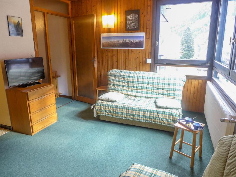 Ski verhuur Appartement 1 kamers 3 personen (9) - L'Aiguille du Midi - Chamonix - Woonkamer