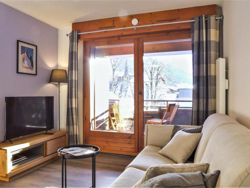 Skiverleih 2-Zimmer-Appartment für 4 Personen (16) - L'Espace Montagne - Chamonix - Wohnzimmer