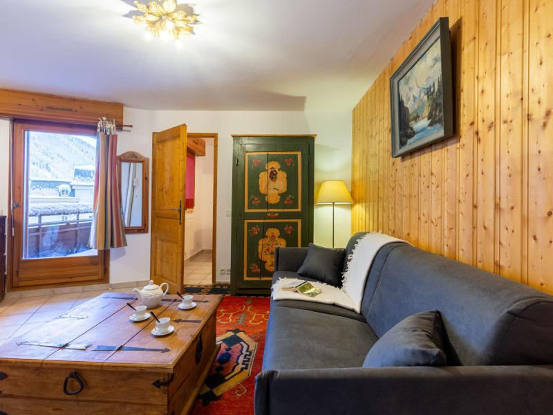 Skiverleih 2-Zimmer-Appartment für 4 Personen (17) - L'Espace Montagne - Chamonix - Wohnzimmer