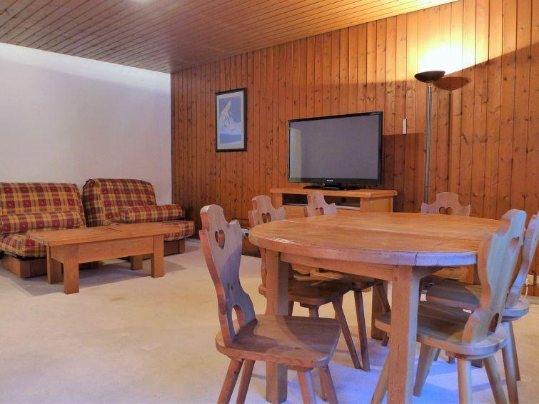 Ski verhuur Appartement 2 kamers 4 personen (1) - L'Outa - Chamonix - Woonkamer