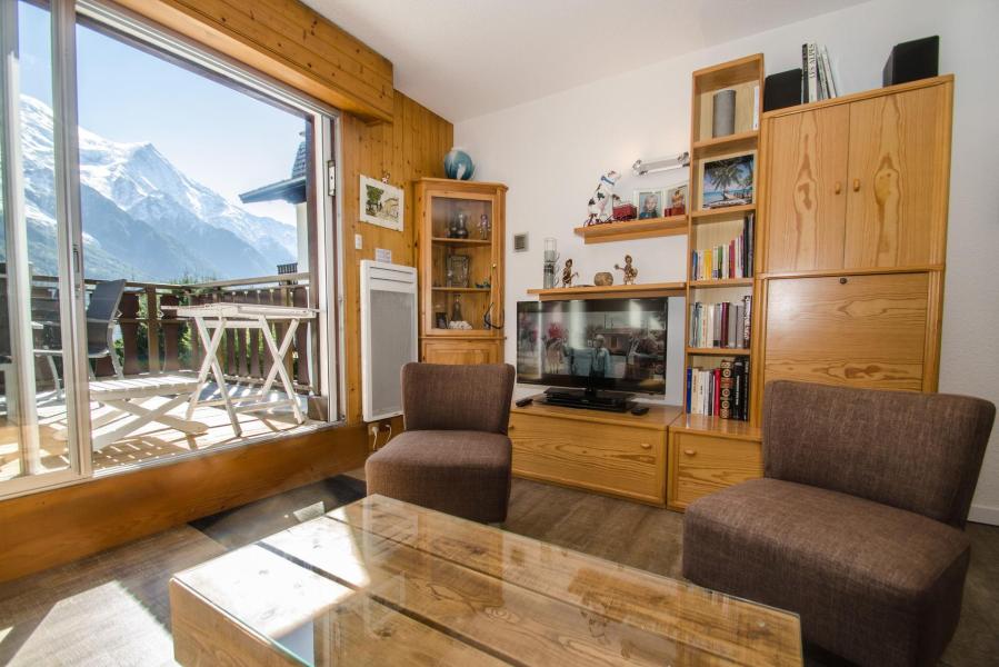 Ski verhuur Appartement 3 kamers 4 personen (Mila) - La Résidence le Clos du Savoy - Chamonix - Woonkamer