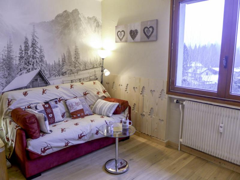 Rent in ski resort 1 room apartment 2 people (6) - Le Bois du Bouchet - Chamonix - Living room