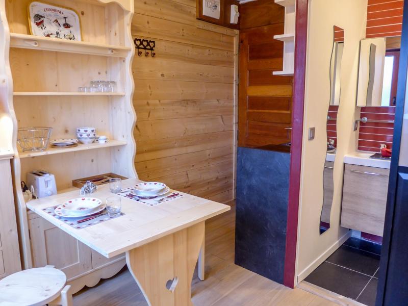 Skiverleih 1-Zimmer-Appartment für 2 Personen (6) - Le Bois du Bouchet - Chamonix - Wohnzimmer