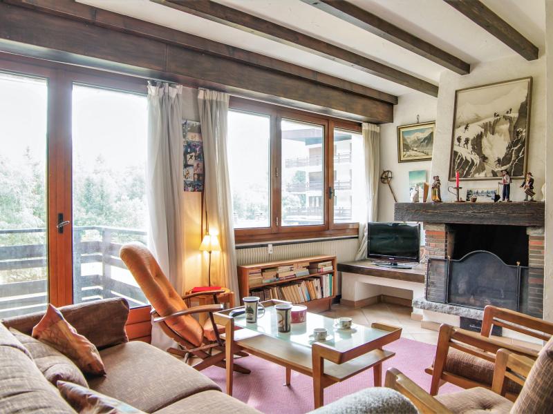 Ski verhuur Appartement 3 kamers 4 personen (1) - Le Bois du Bouchet - Chamonix - Woonkamer